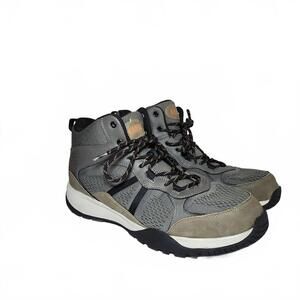 Khombu Men's Gray and Brown High-Top Boots Size 12M
